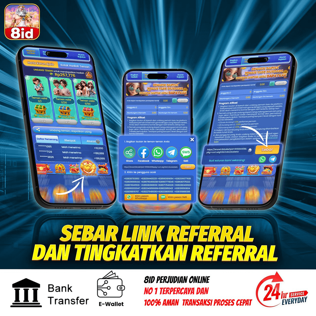 8id apk slot sebar link referral dan tingkatkan referral